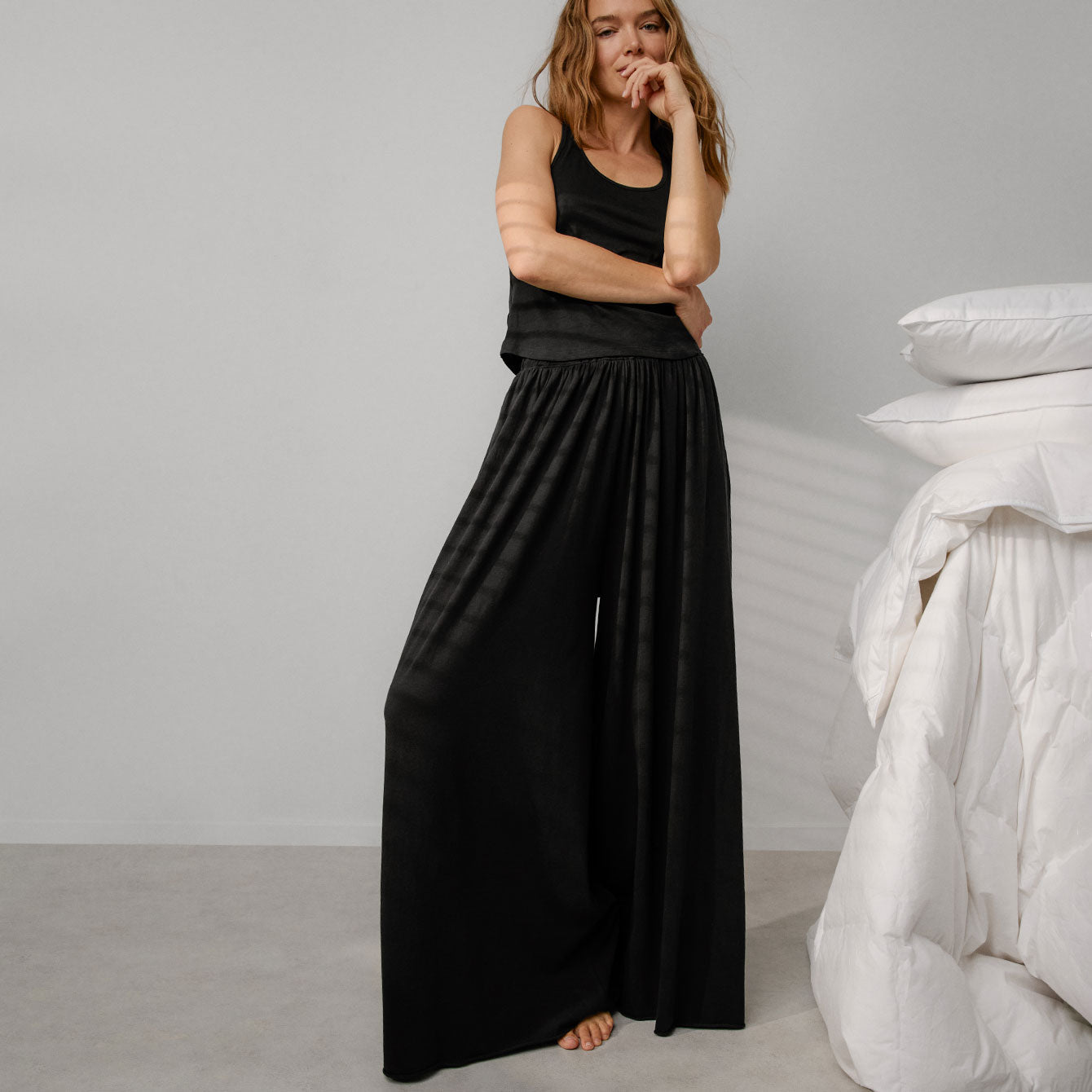 Organic Pima Wide Leg Pant | Lunya x Avocado Mattress – Avocado