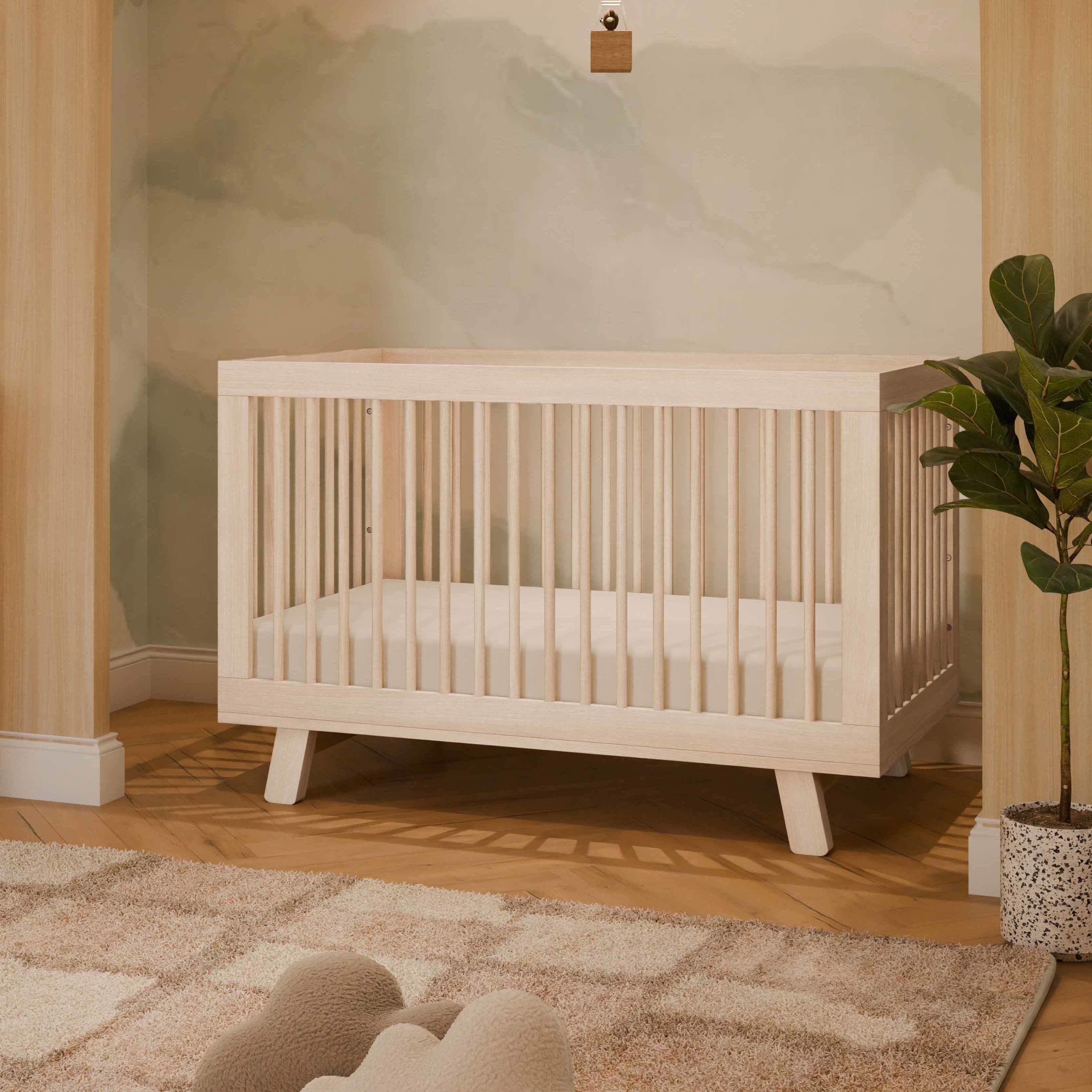 Babyletto Hudson 3-in-1 Convertible Crib with Toddler Bed Conversion