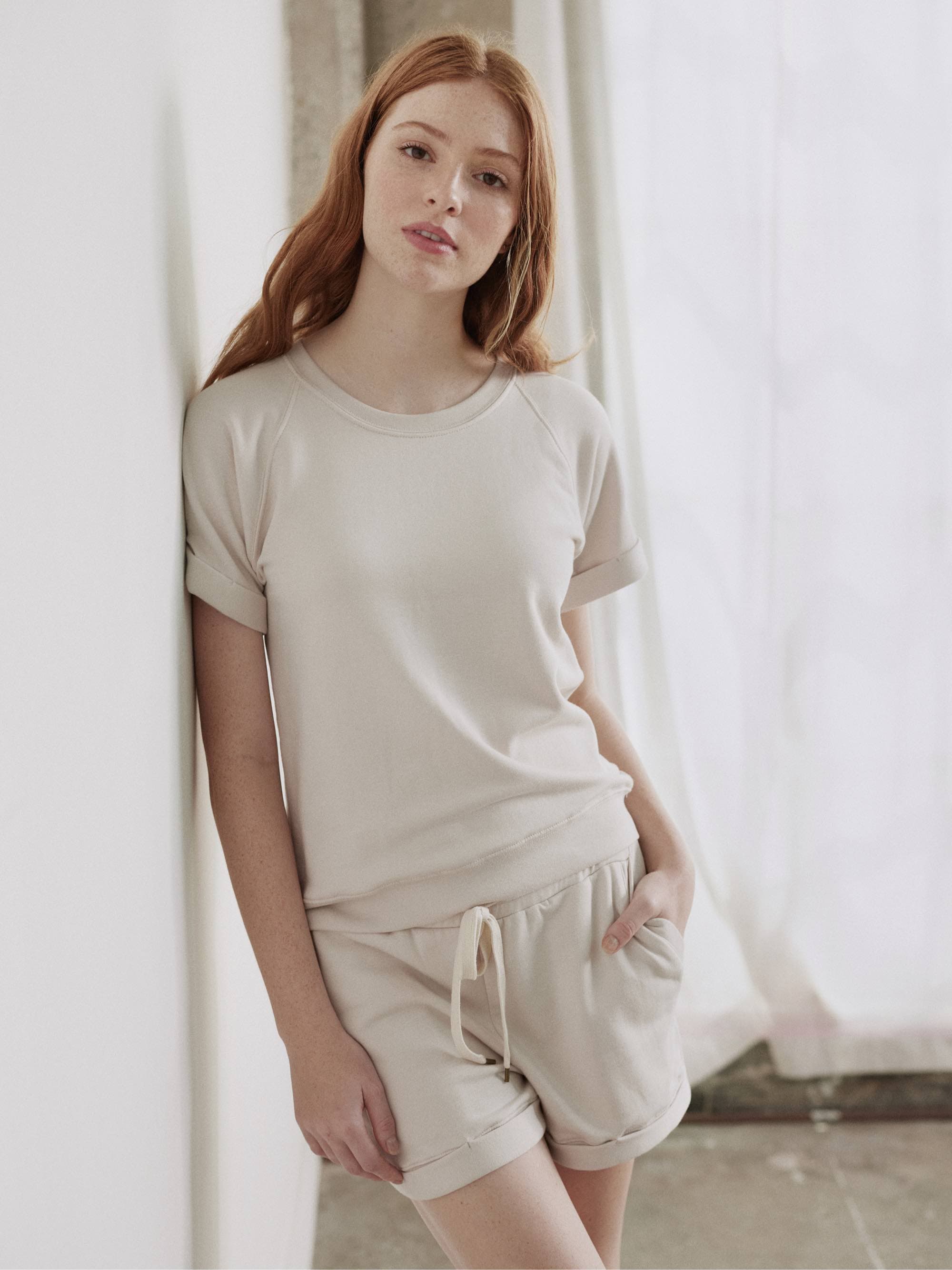 Women s Fleece Rollcuff Pullover Sweater HASS Apparel by