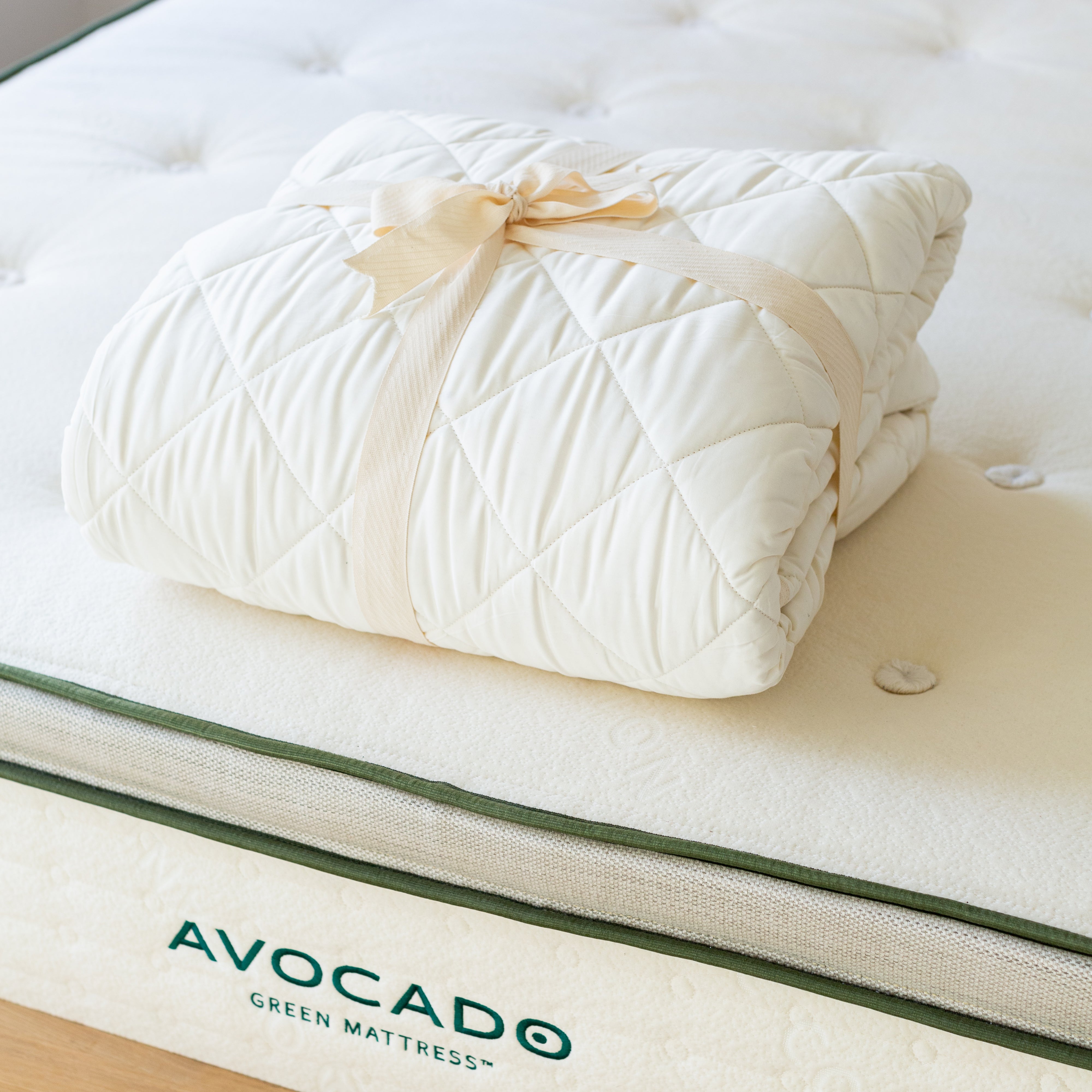 Organic Cotton Mattress Pad Protector by Avocado - Full