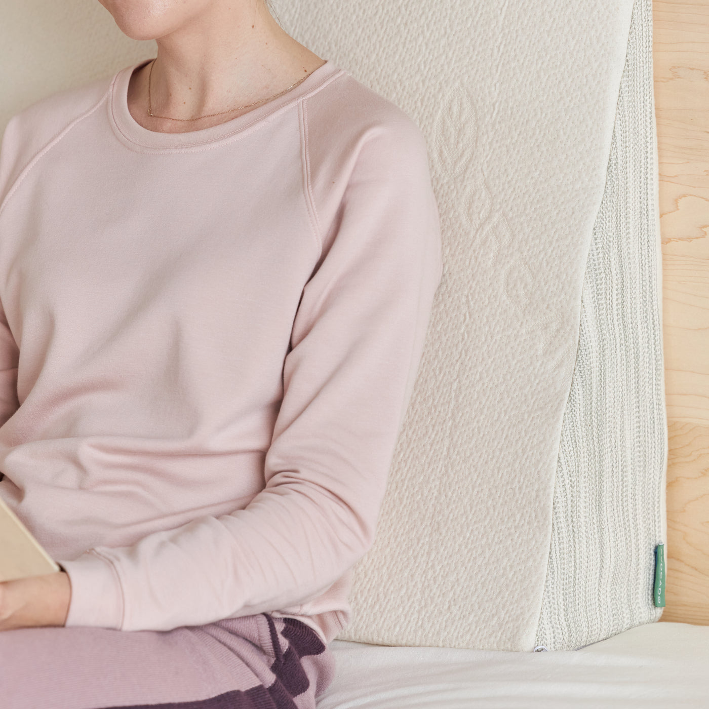 Organic Latex Wedge Pillow Set Avocado Green Mattress