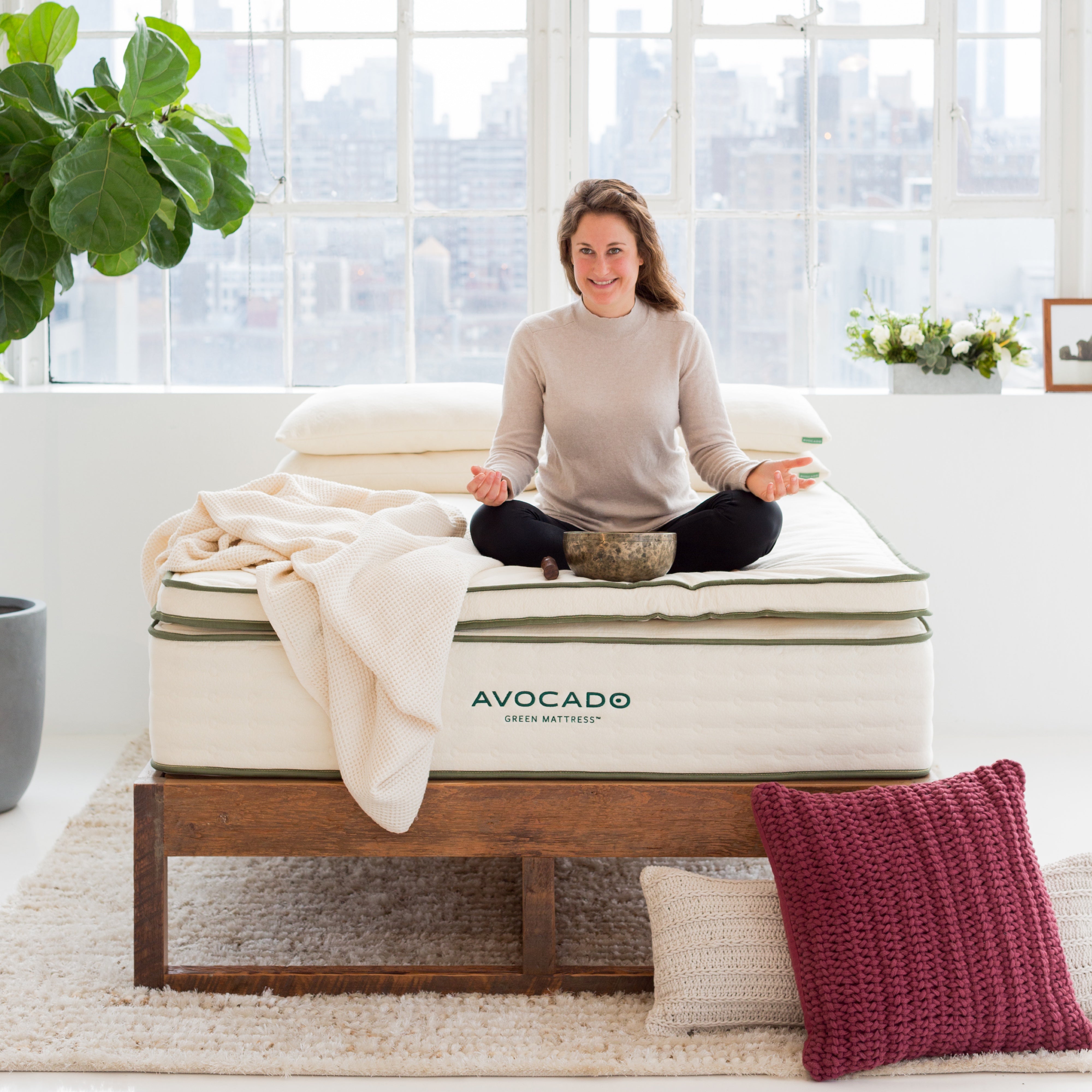 Avocado Vegan Mattress® Toppers, No Wool Natural, Organic & Vegan