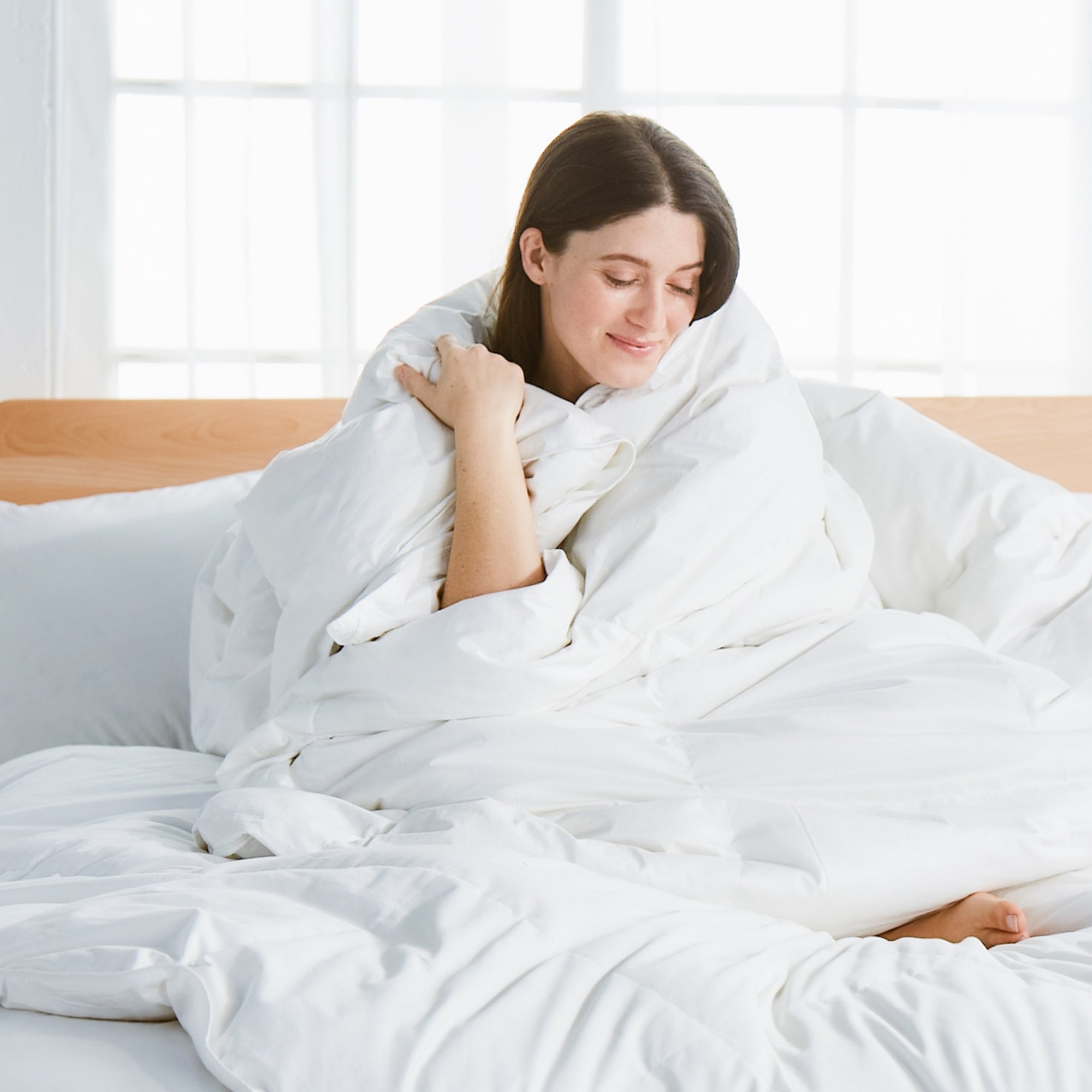 Down Duvet Insert, Ethically Sourced Responsible Down | Avocado Green