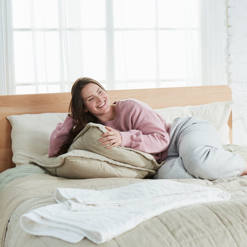 Natural Linen Quilt - Thumbnail 5