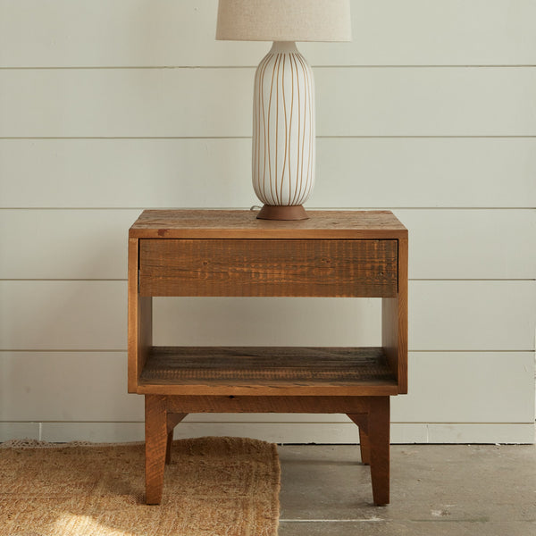 West Elm Modern Wood End Table Reclaimed Wood End Table Natural