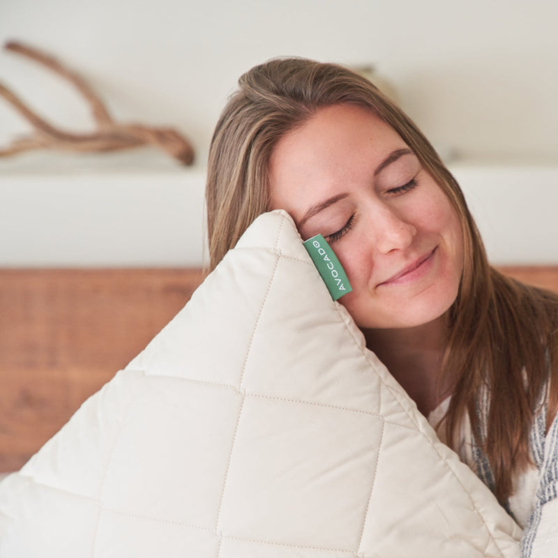 Avocado Green Mattress Quilted Pillow Protector organic cotton luxury