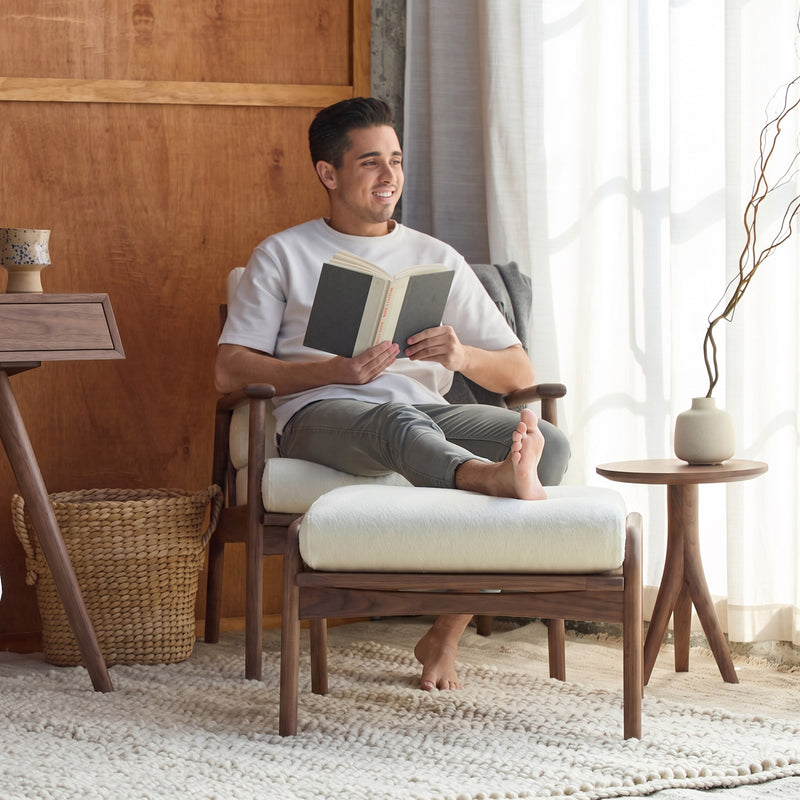 Mid-Century Modern Side Table | Avocado Green Mattress