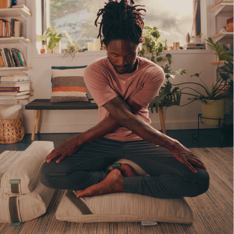 Organic Square Yoga Meditation Pillow