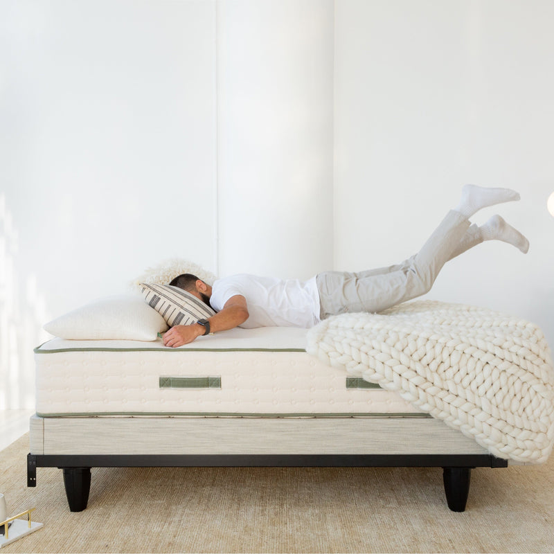 Avocado Green Mattress Metal Bed Frame Rails
