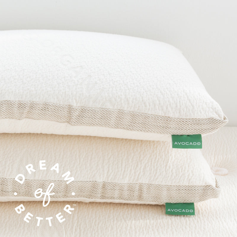 Molded Organic Latex Neck Support Pillow Avocado Green Mattress® - Main Image