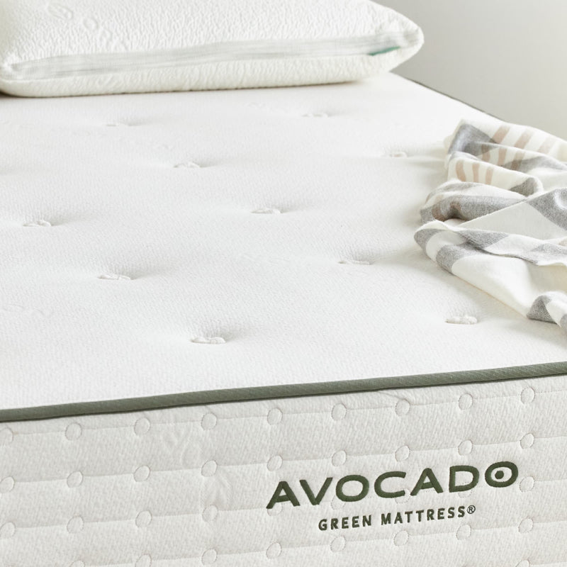 Avocado Green Mattress Luxury Bath Towel - Cloud White