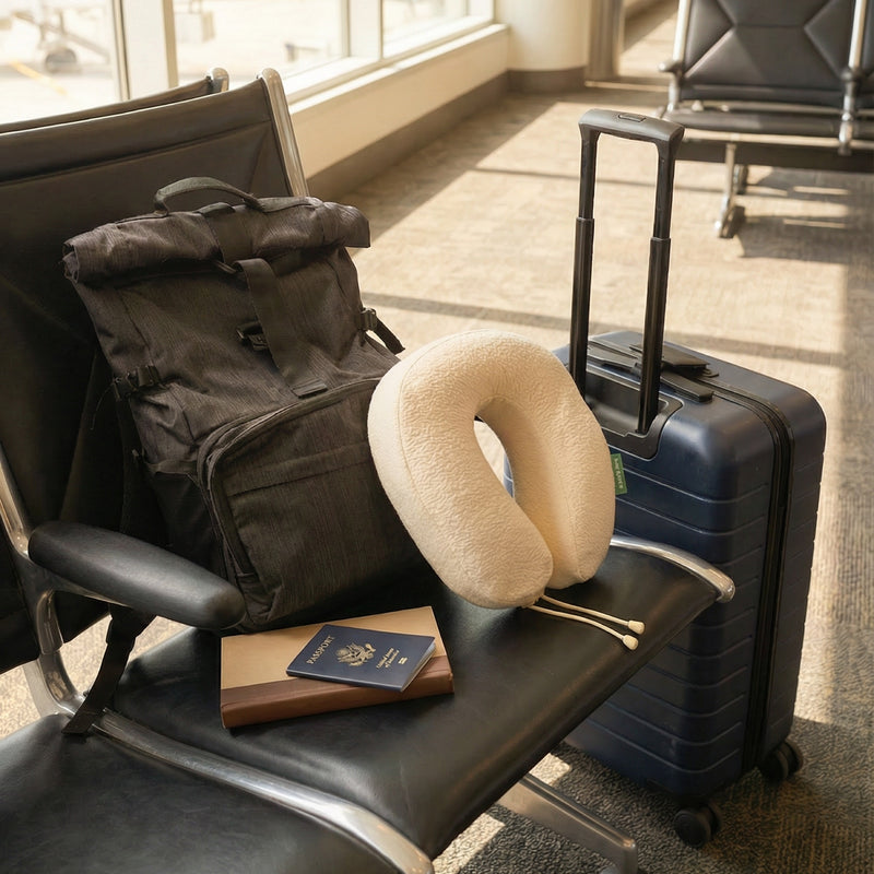Organic Latex Travel Neck Pillow | Avocado Green Mattress