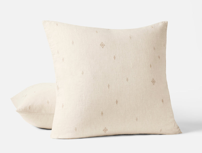 Coyuchi Cambria Embroidered Organic Linen Sham