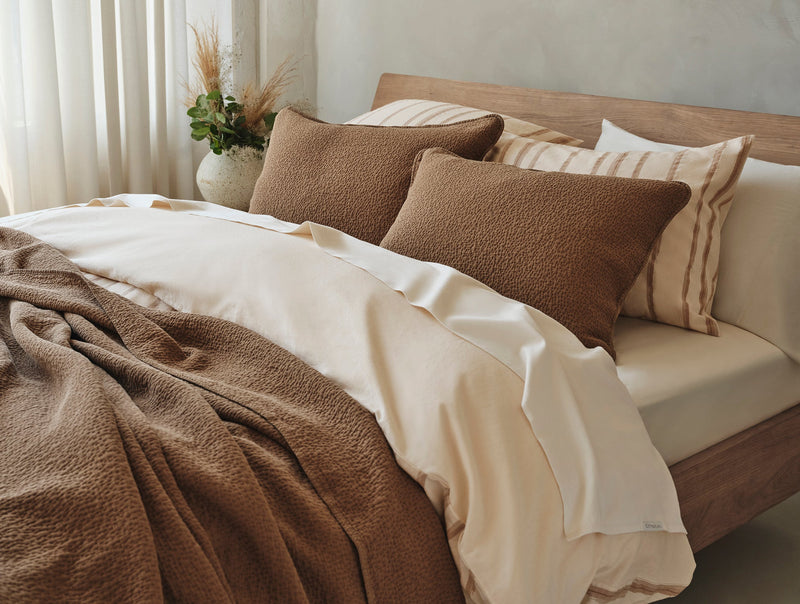 Coyuchi Cascade Matelasse Blanket