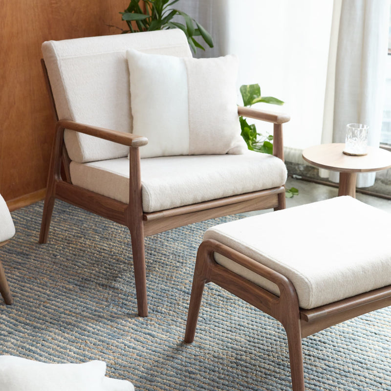 Mid-Century Modern Lounge Chair Avocado Green Mattress