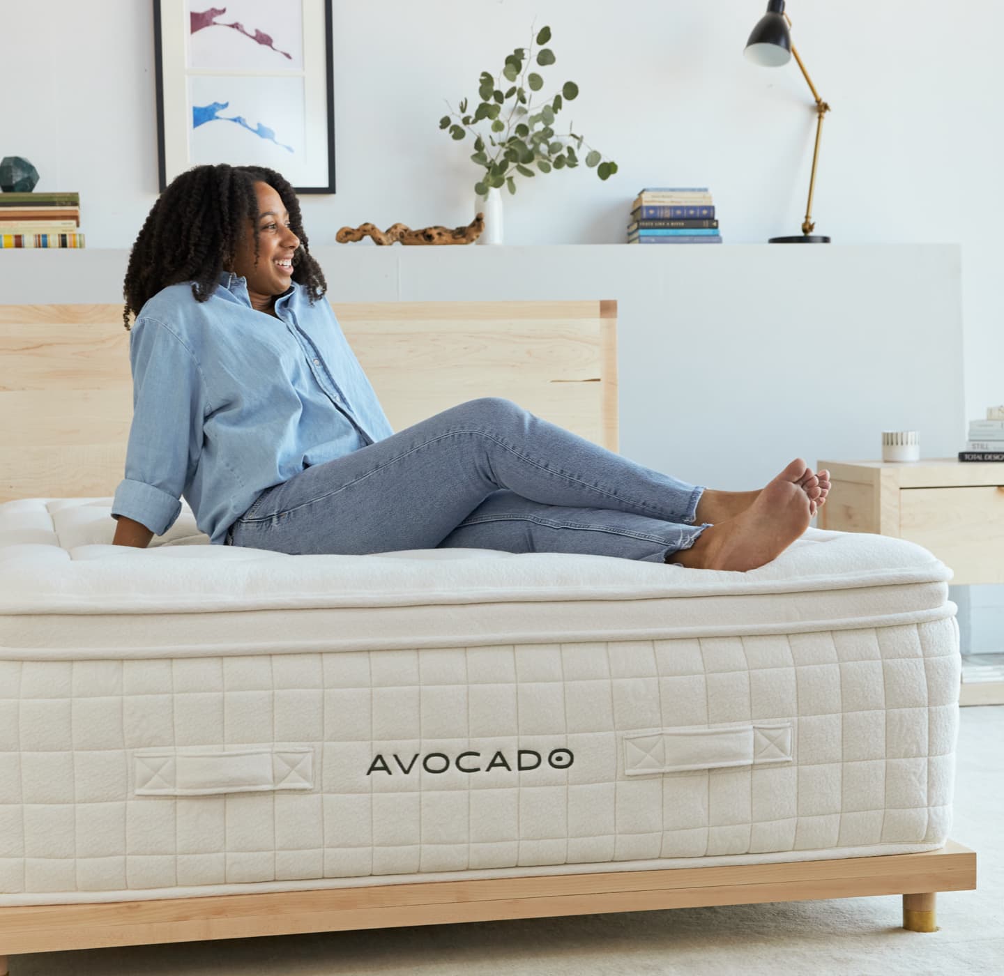 Avocado Green Mattress Luxury Washcloth - Oatmeal