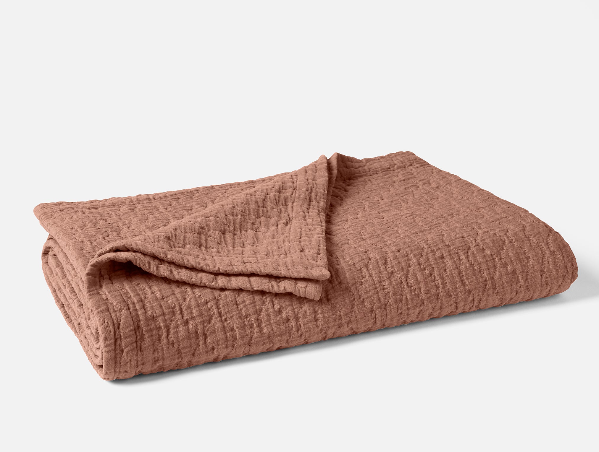 Cascade Organic Matelasse Coverlet - Thumbnail 5