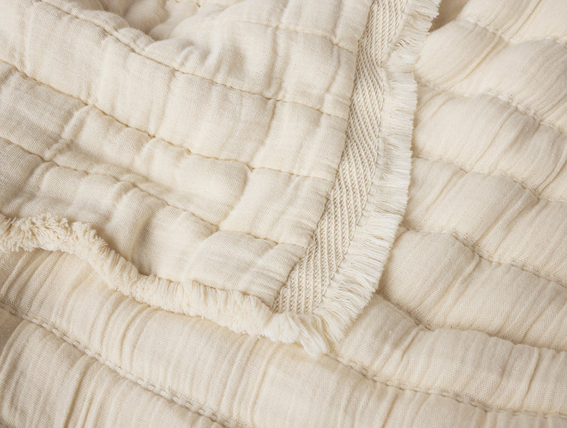 Dreamweight Organic Matelasse Throw - Thumbnail 4