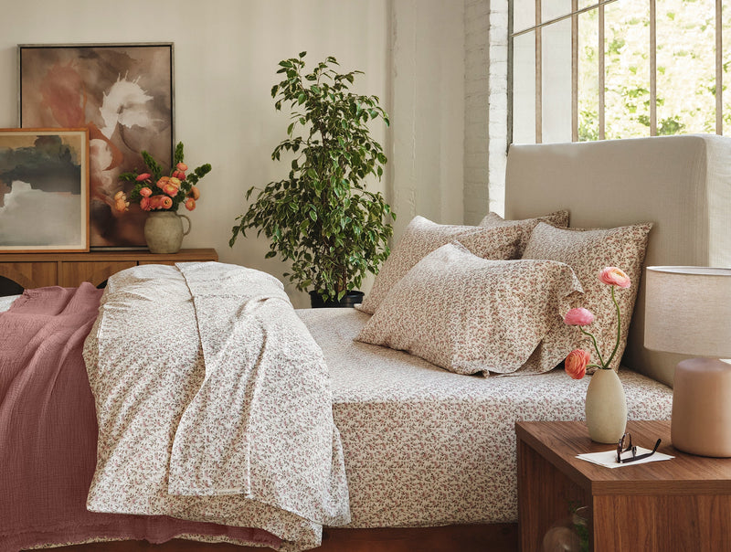 Coyuchi Organic Percale Duvet Cover - Thumbnail 4