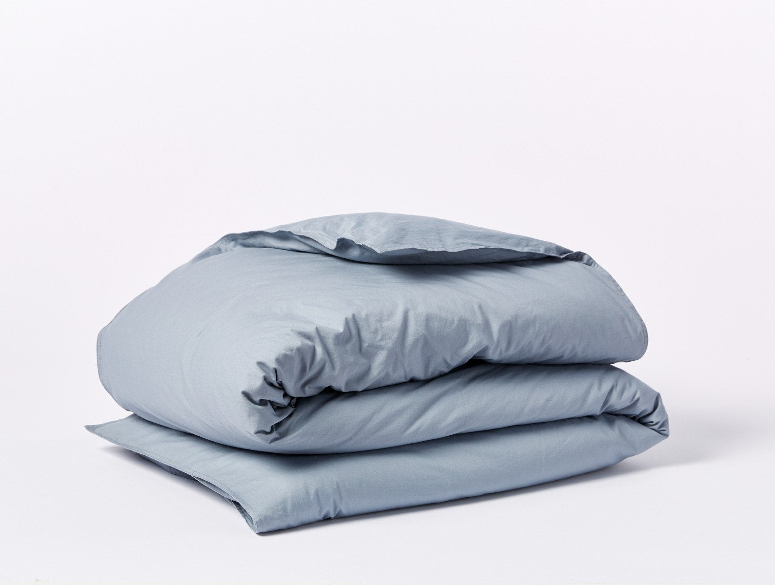 Coyuchi Crinkled Percale Duvet Cover
