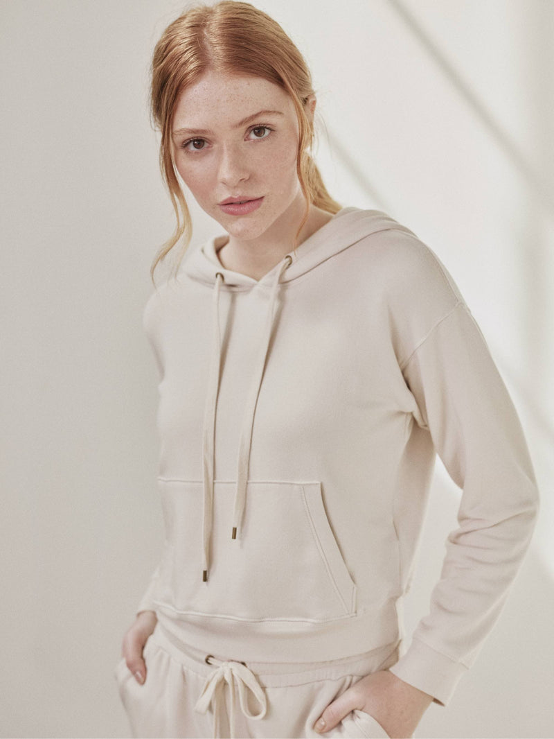 Bone color hoodie hot sale