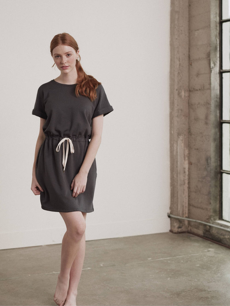 Women's Fleece T-Shirt Dress - HASS Apparel by Avocado Avocado Green Mattress Women's Fleece T-Shirt Dress - HASS Apparel by Avocado Avocado Green Mattress