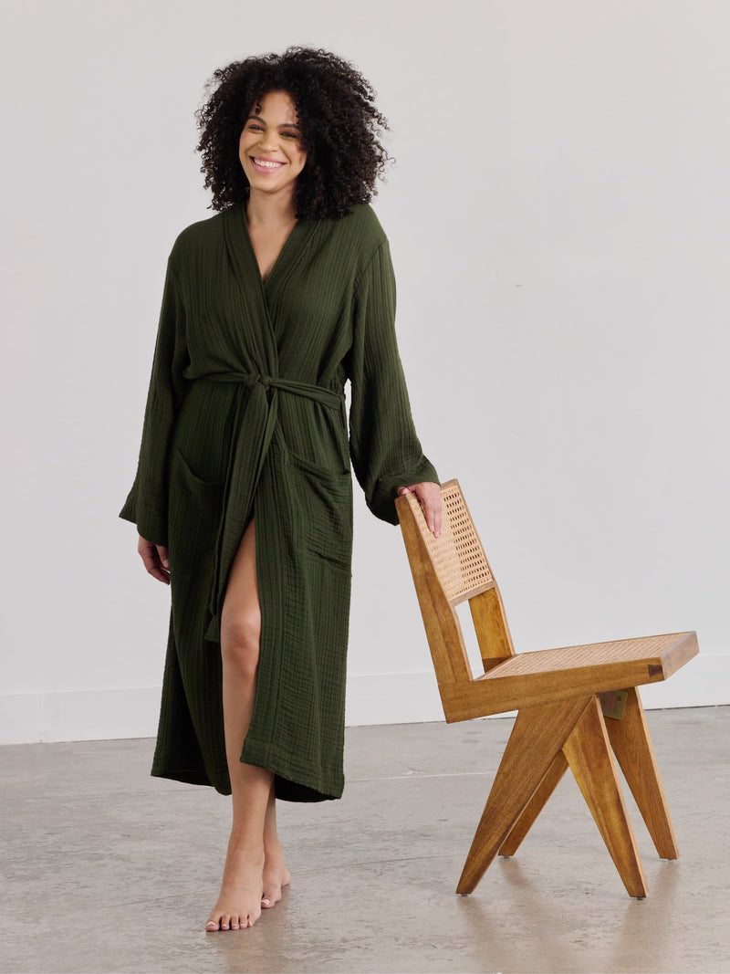 Organic Cotton Robe | Avocado Avocado Green Mattress Organic Cotton Robe | Avocado Avocado Green Mattress