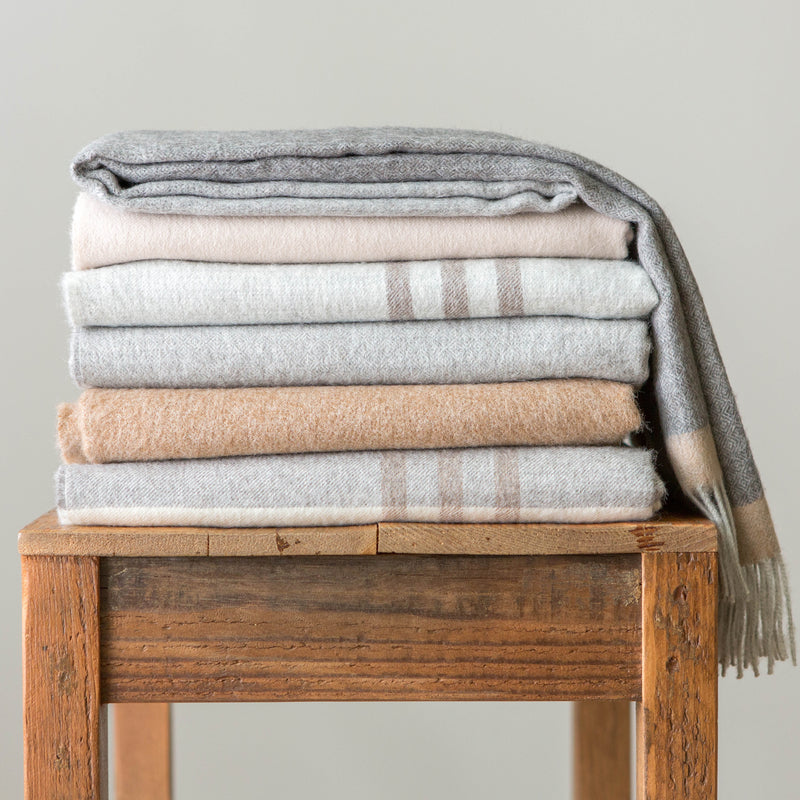 Alpaca Wool Throws by Avocado - Natural