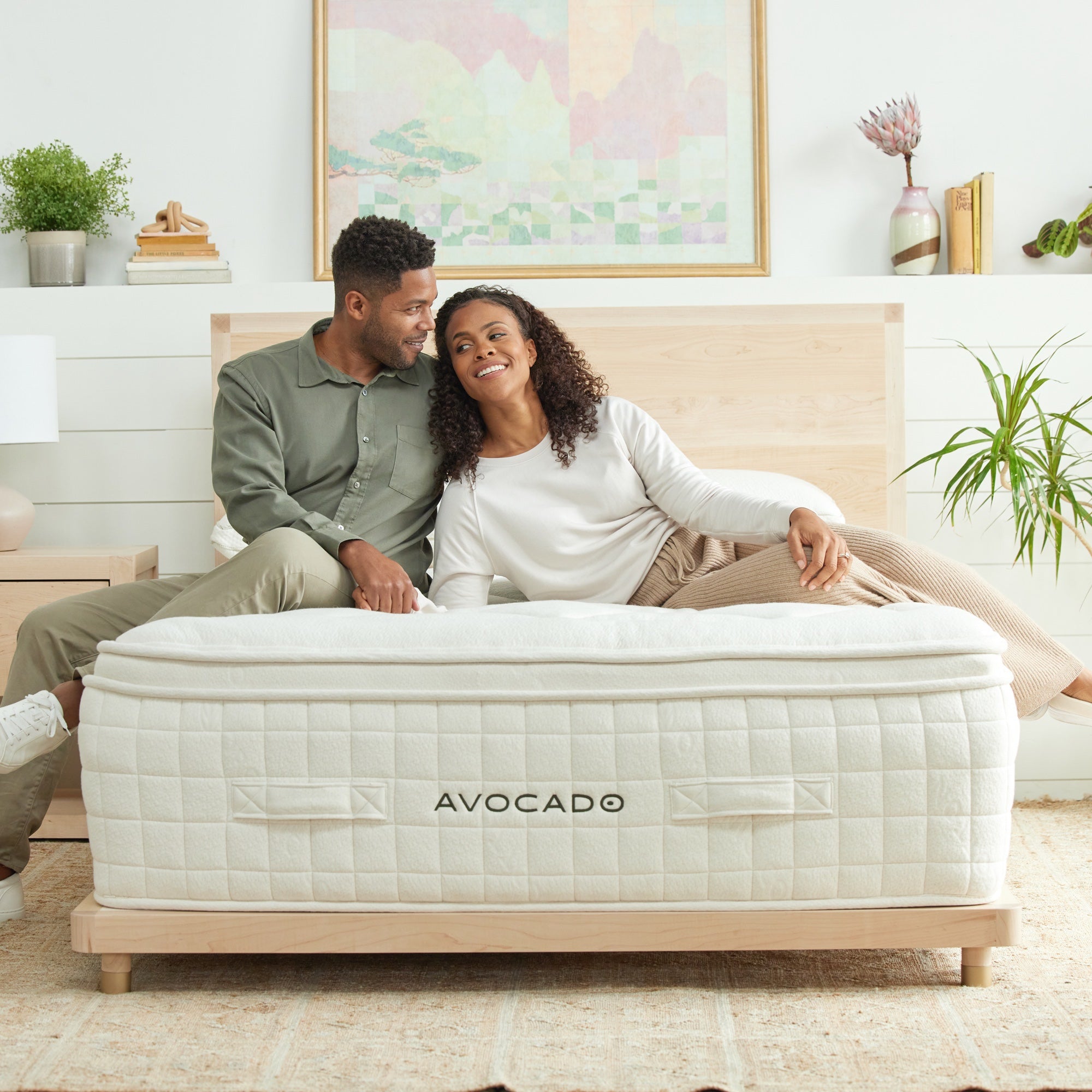 Malibu Platform Bed Frame | Avocado Green Mattress®