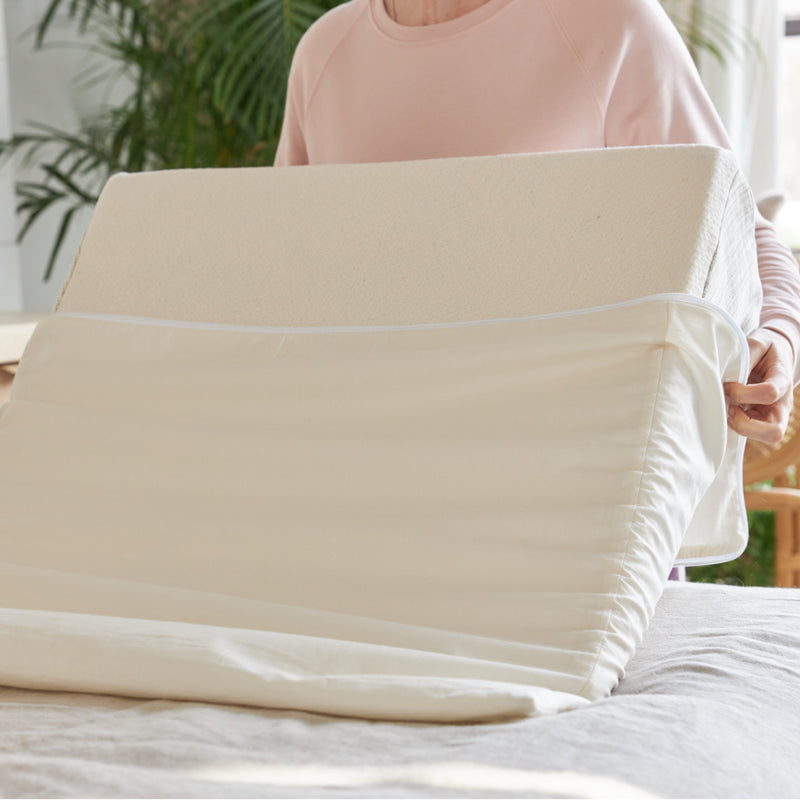 Cushy Form Wedge Pillows - 8 Inch Leg Pillows for Sleeping, Post